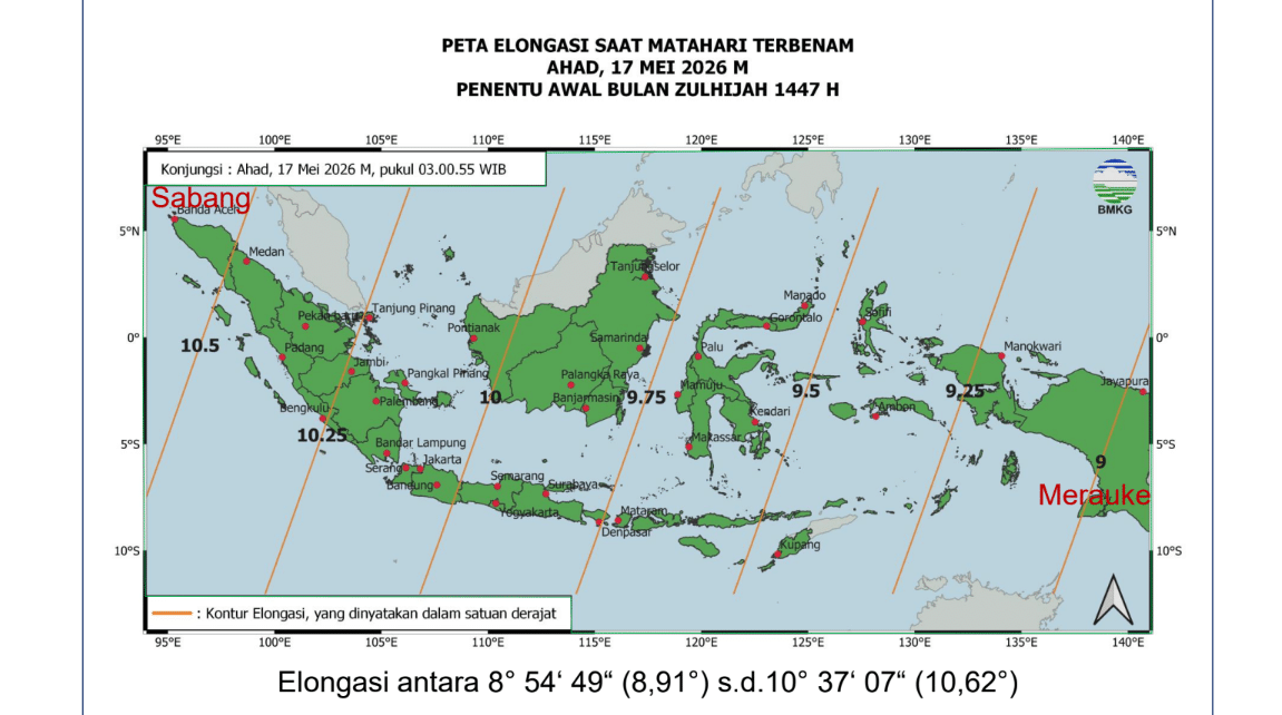 Hilal Zulhijah 1447 H Penuhi Kriteria MABIMS