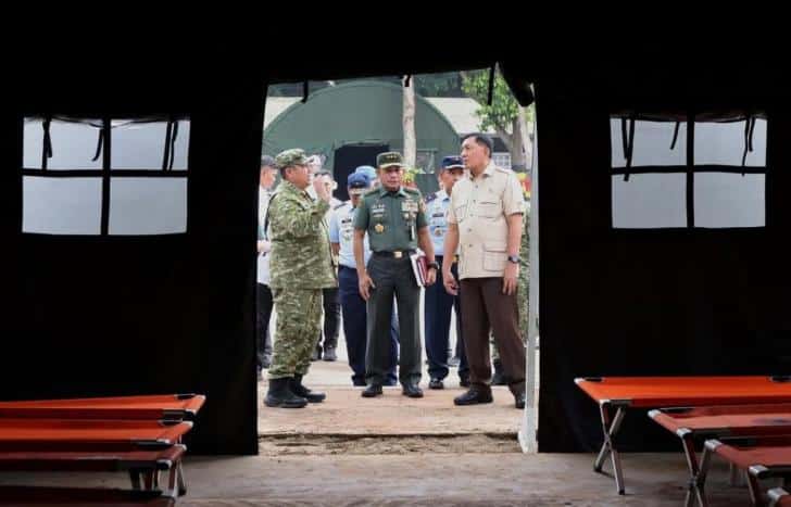 Menhan Sjafrie Tinjau Kesiapan Komcad ASN di Halim,
