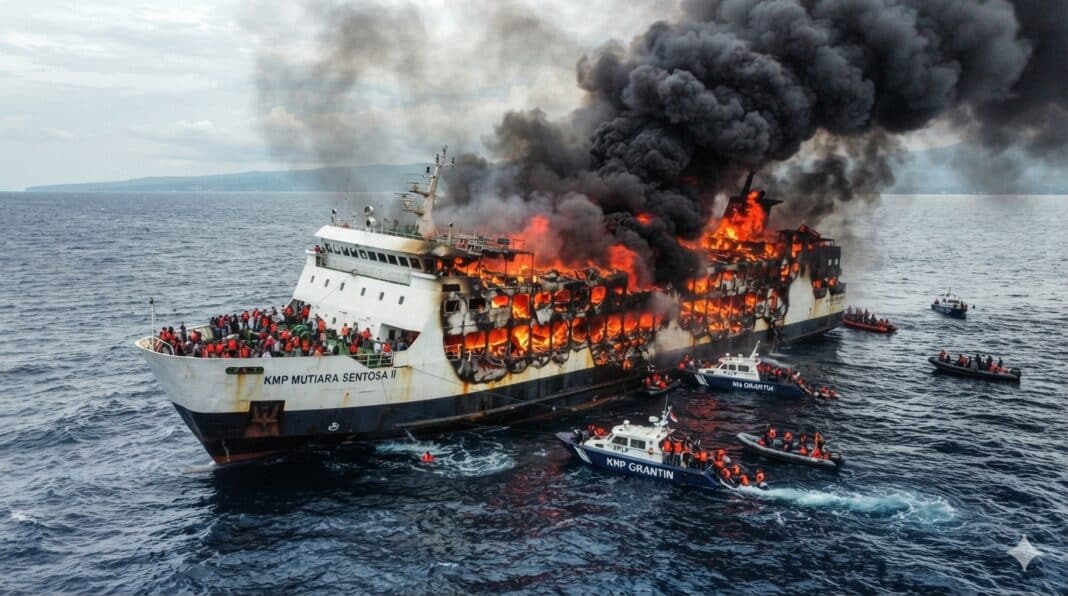 Kronologi Kebakaran KMP Mutiara Sentosa II: