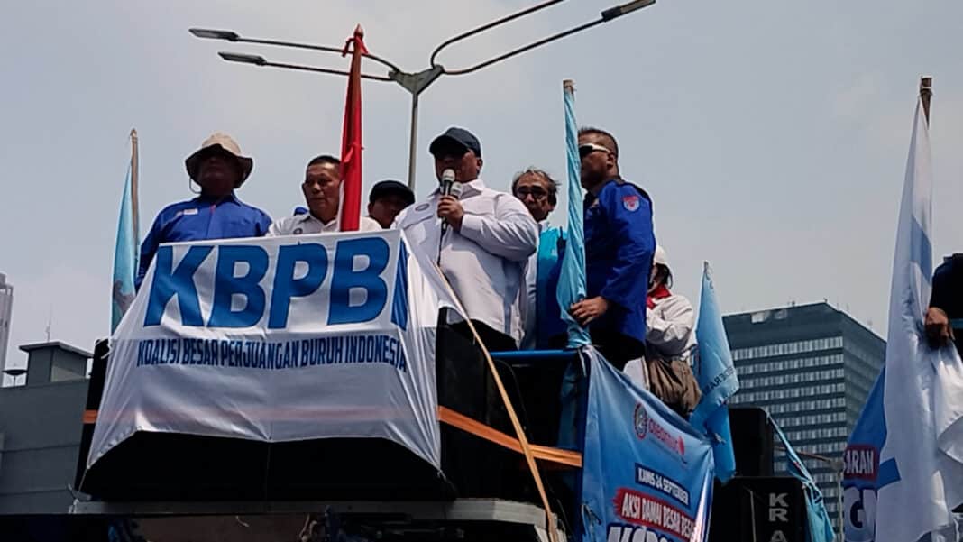 Buruh KBPBI Kawal RUU Ketenagakerjaan,