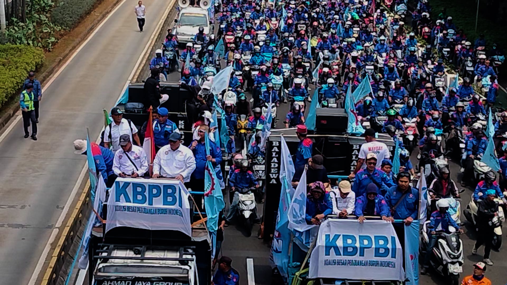 Buruh KBPBI Kawal RUU Ketenagakerjaan, Ancam